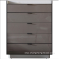 Luxury modern MDF or PB 5 drawer cabinet